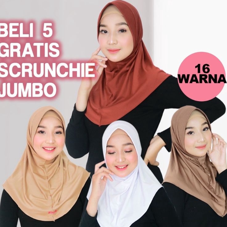 WLST7732 Terbaru Jilbab Sport Size M / Hijab Sport / Hijab Instant / Jilbab Instan Jersey / Bergo Sp