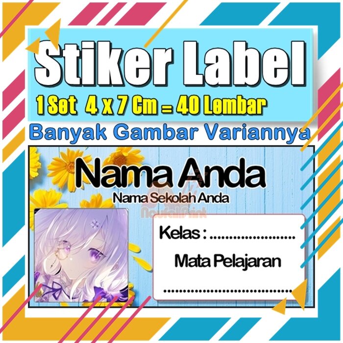 

Stiker Label Nama Buku Pelajaran Anak Karakter Hewan Lucu Cute Murah Sticker Kecil Banyak 20 Lembar Anime Vol-250