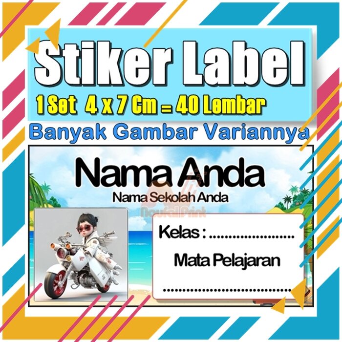 

Stiker Label Nama Buku Pelajaran Anak Karakter Hewan Lucu Cute Murah Sticker Kecil Banyak 20 Lembar Anime Vol-293