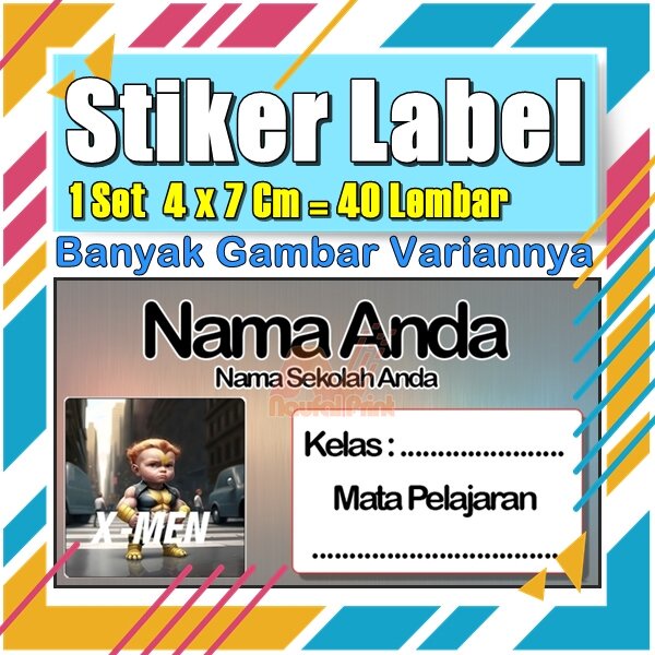 

Stiker Label Nama Buku Pelajaran Anak Karakter Hewan Lucu Cute Murah Sticker Kecil Banyak 20 Lembar Anime Vol-330