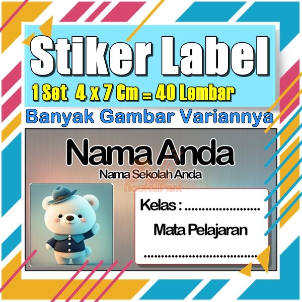 

Stiker Label Nama Buku Pelajaran Anak Karakter Hewan Lucu Cute Murah Sticker Kecil Banyak 20 Lembar Anime Vol-346