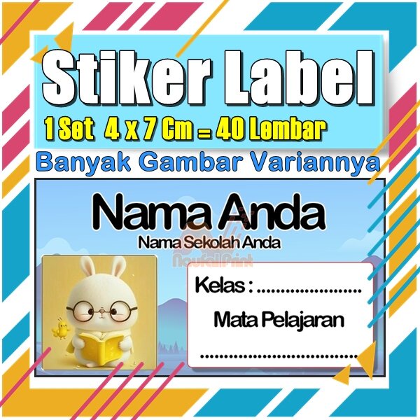 

Stiker Label Nama Buku Pelajaran Anak Karakter Hewan Lucu Cute Murah Sticker Kecil Banyak 20 Lembar Anime Vol-460