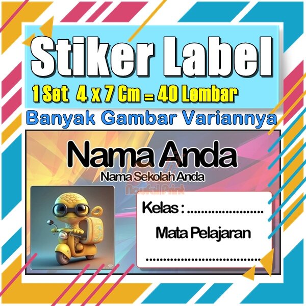 

Stiker Label Nama Buku Pelajaran Anak Karakter Hewan Lucu Cute Murah Sticker Kecil Banyak 20 Lembar Anime Vol-497
