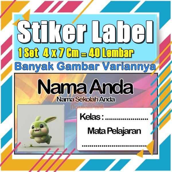 

Stiker Label Nama Buku Pelajaran Anak Karakter Hewan Lucu Cute Murah Sticker Kecil Banyak 20 Lembar Anime Vol-511