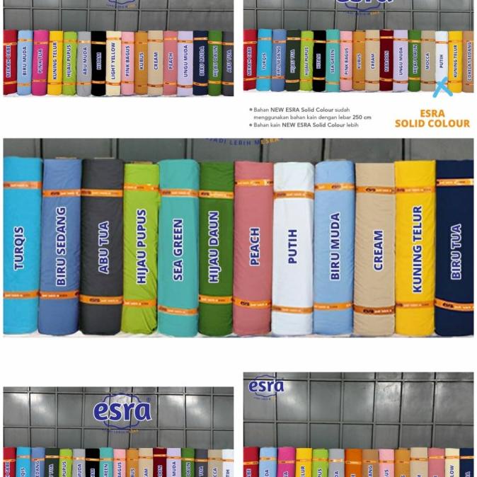 8.8Sale Kain Bahan Sprei Meteran Katun Esra Motif Polos