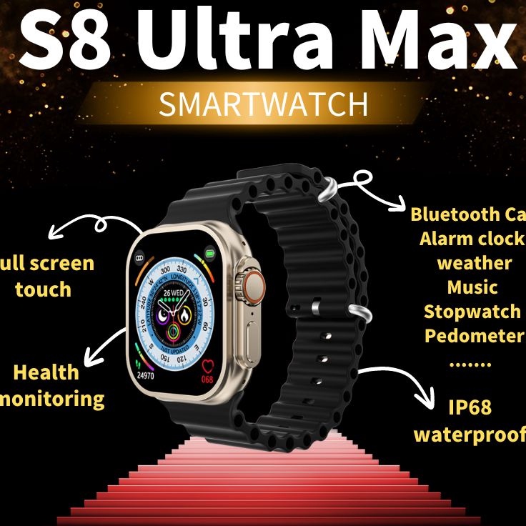 _ smartwatch s8 ultra max  Touch Screen / NFC Function / Bluetooth Call  / Bluetooth / Sports Smart 
