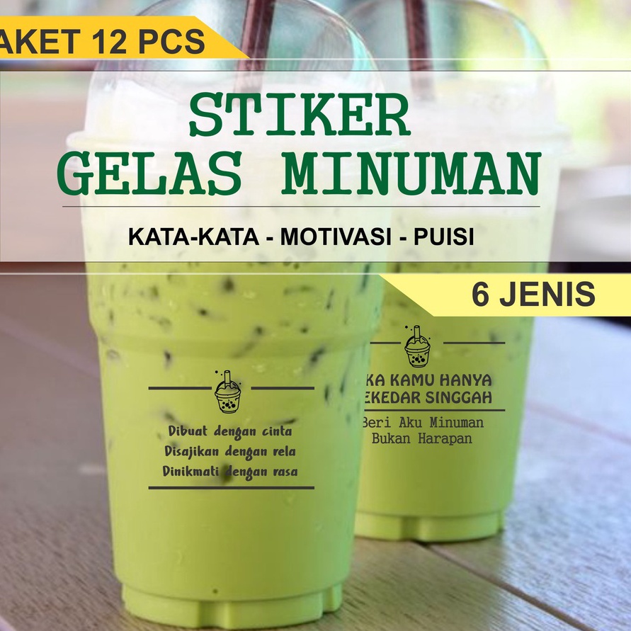 

TRHY5985 『Perdana』 120 Pcs Stiker Kata-Kata Gelas Minuman