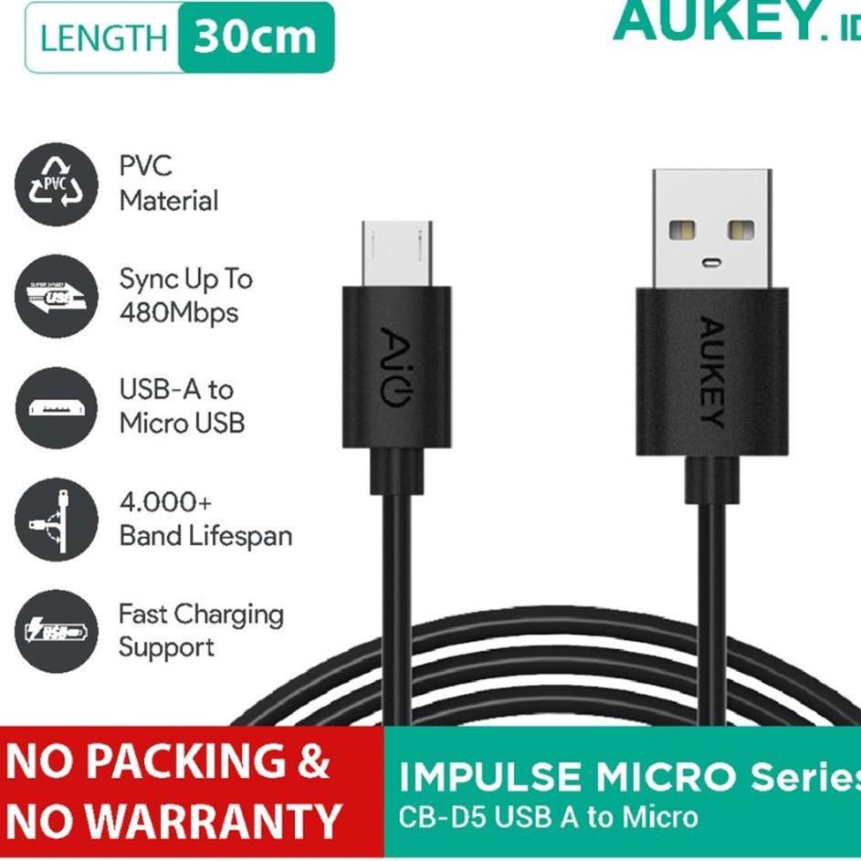 Star Seller, Aukey Cable Micro USB 2.0 30 cm (NO PACKING &amp; NO WARRANTY)