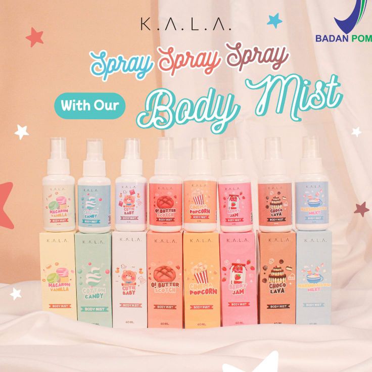 ❦ CC 10367 BPOM BODY MIST KALA 60 ML BODYMIST ⚡GROSIR⚡ 〆