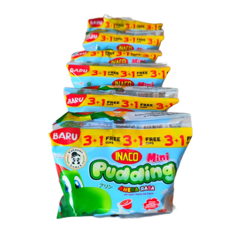 

Inaco Pudding Mini 1 Renceng Isi 10 Bungkus Pudding Aneka Rasa Dengan Nata De Coco Rasa Stroberi, Anggur, Mangga, Leci, Apel, Jambu, Blackcurrant