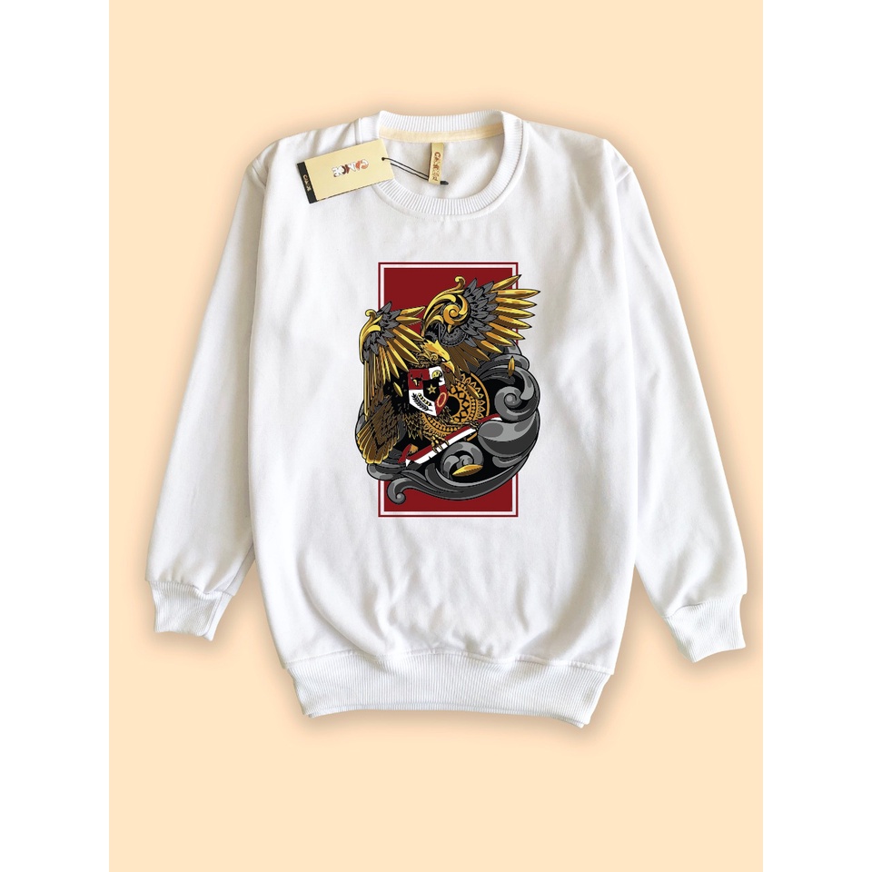 Sweater Crewneck CAMOE Garuda Indonesia 3D Pancasila