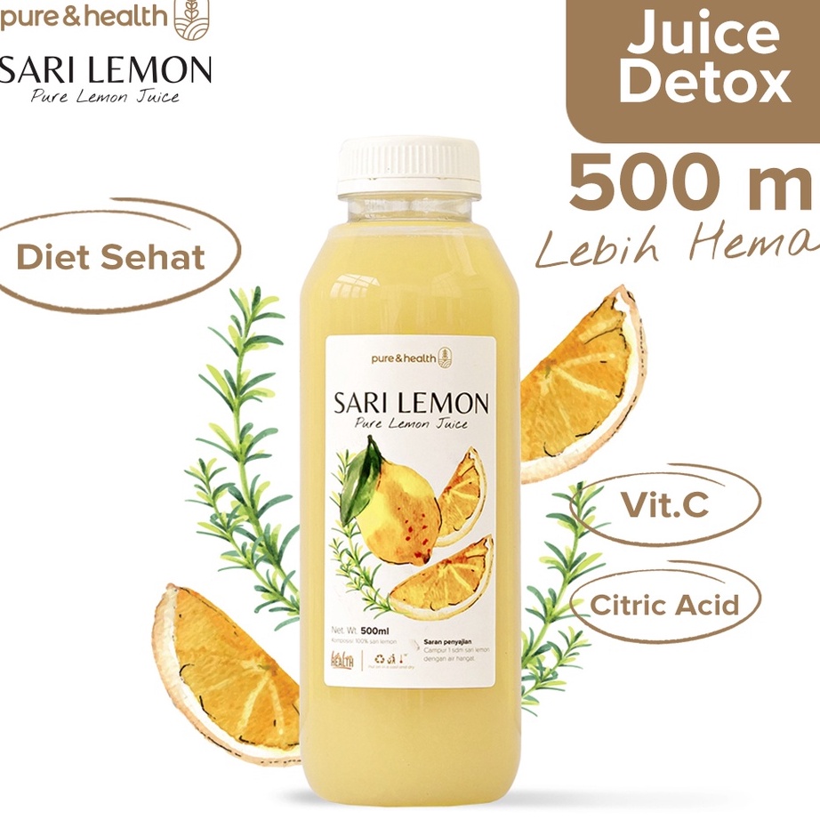 

๒ II 98510 Sari Lemon Fresh 500ml Pure Lemon Juice Detox Diet Natural Healthy Drink ⚡TOK SIAP 【COD ♧