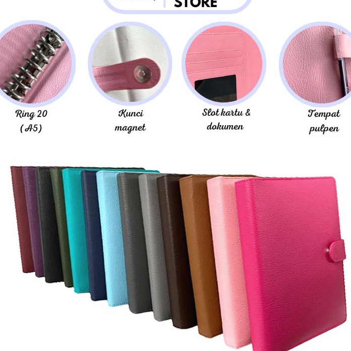 

LBLT4814 MEGA sALE Binder Polos A5 Eksklusif Ring 20 agenda Polos Berkualitas Termurah