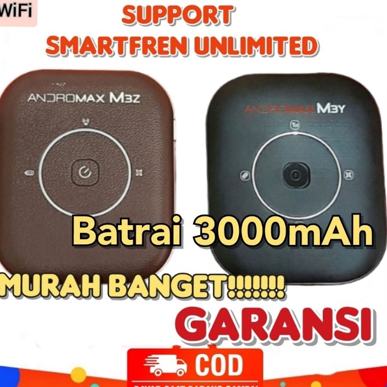 Murah.. WiFi Modem portabel Andromax Smartfren unlimited  M3Z M3Y M2Y Bisa Smartfren unlimited , Smartfren Kuota , Wifi rumah , wifi CCTV , WIFI SMART TV , KONEK LAPTOP , KONEK HP , WIFI MODEM , modem wifi 4G , modem 4G . modem wifi batrai 90
