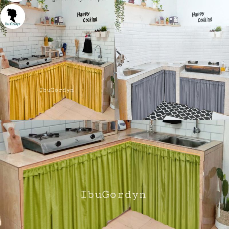 Gorden kolong dapur / gorden jendela sekolah