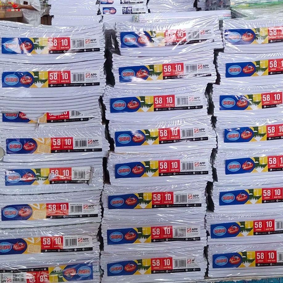 

8.8 Buku Tulis Sidu 58 / Buku Tulis Sinar Dunia 58 Lembar 10 Pcs/ Buku Tulis Murah Grosir !!