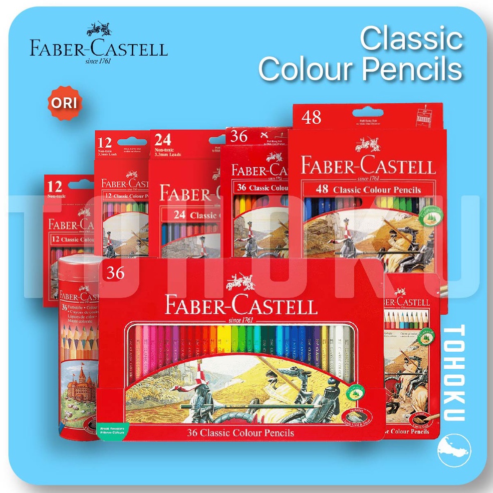 

©|Best Product[Lengkap] Faber-Castell Classic Color Pencils | 12-24-36-48✲
