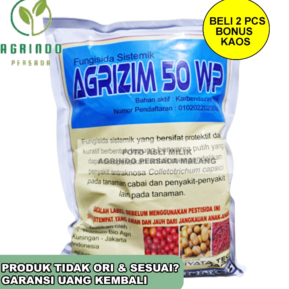 [CODEBARANG261SGW] Fungisida Agrizim 50WP 500 gram | Fungisida sejenis Bendas 50WP, Dakozim 80WP | F