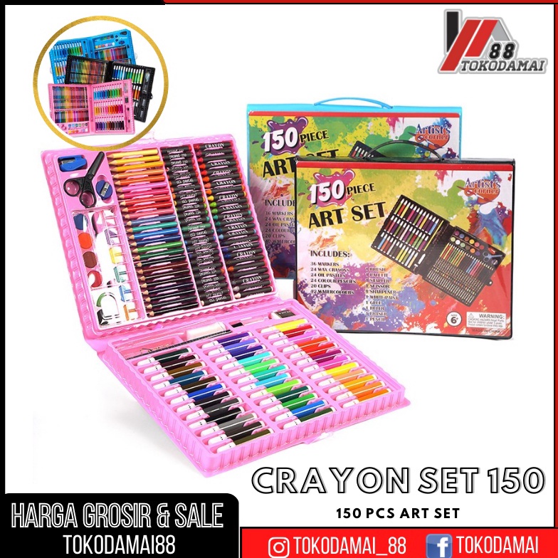 

Paling Dicari.. PENSIL WARNA 150PCS - ALAT TULIS SET CRAYON COLOURING SET 150PCS ART ATF