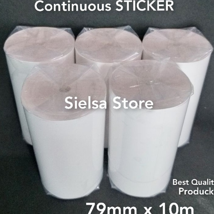 

DTWY1839 Ready Stok Label stiker thermal 80mm x 10meter / kertas sticker direct thermal premium cetak resi olshop