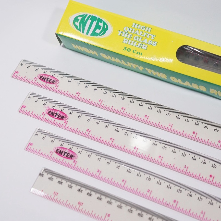 

HFBQ5726 【FsASH SALE】 SELUSIN ( 12 PCS ) Penggaris Plastik Mika 30 Cm