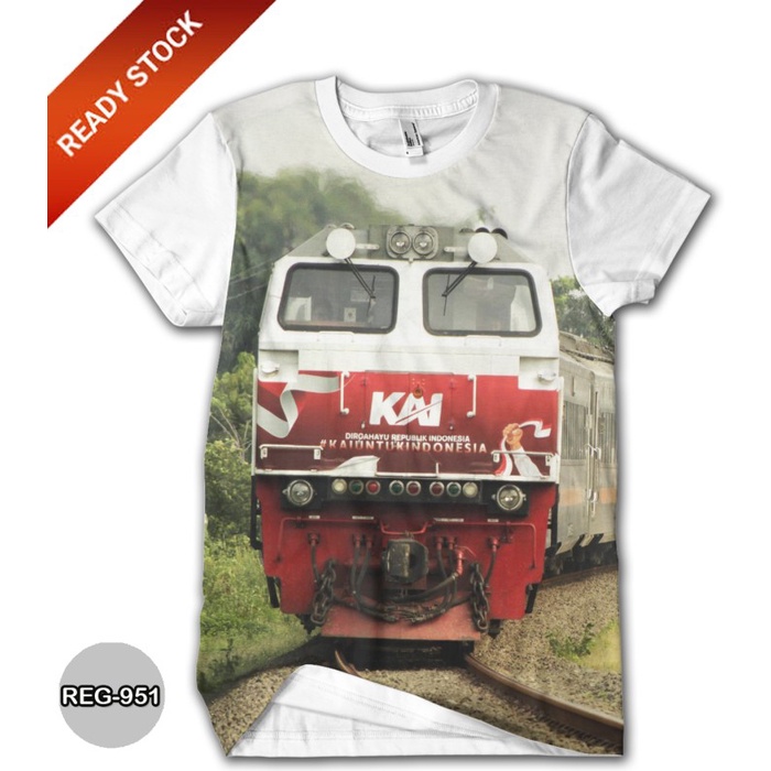Termurah Kaos Kereta Api Cc206 Livery Kemerdekaan Lokomotif Baju Anak #Reg-951