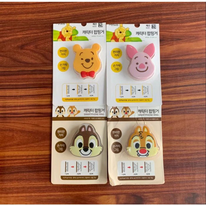 

Terlaris Pop Socket Pengikat Kabel Cable Ties Tie Disney Pooh Piglet Daiso