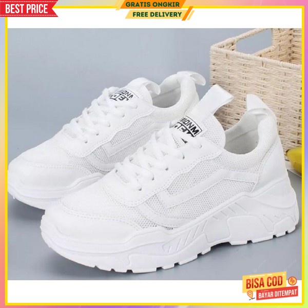 Sers Kasual Model Terbaru Spatu Cewe Remaja Sneakers Korean Style Soepatu Cwe Simpel Sepaptu Import 