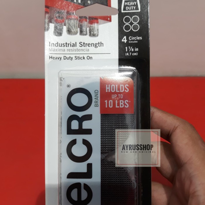 

Velcro Perekat made in USA Lepas-Pasang-Kuat Heavy Duty 4 circle 4,7cm