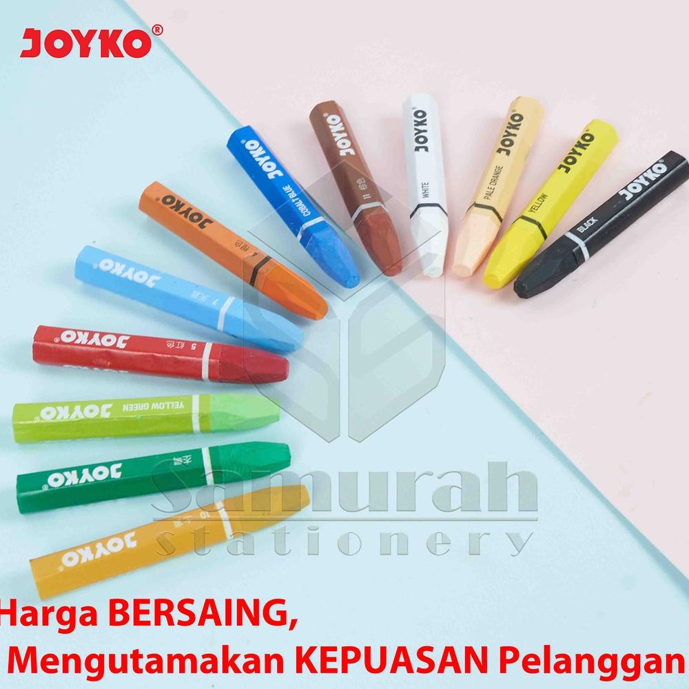 

8.8 Big Sale Crayon Joyko Op-24S / Krayon Minyak Isi 24 Warna / Oil Pastel Op 24S For Drawing Water Resistant - Non Toxic Grosir !!