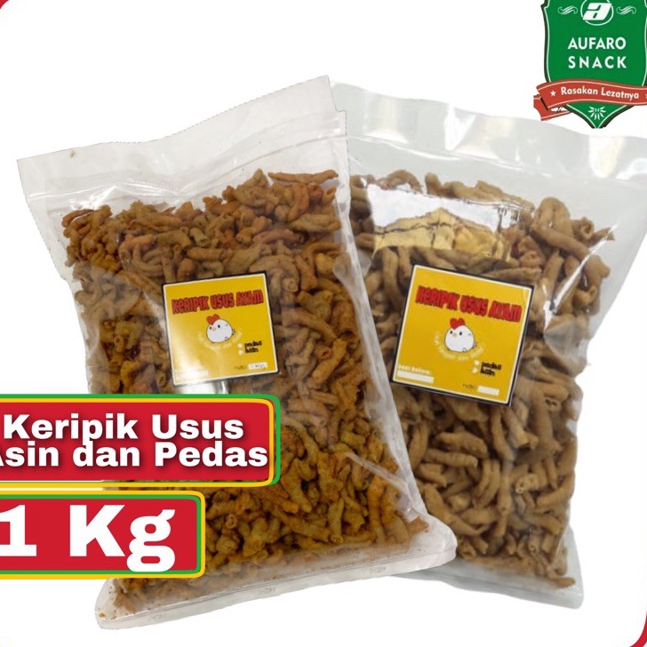 

✨Grosir✨ KERIPIK USUS AYAM 1 KG MURAH KILOAN / USUS CRISPY PEDAS AUFARO SNACK 