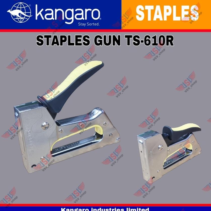 

8.8 Big Sale Kangaro Stapler Ts-610R Staples Kangaro Gun Tacker Kangaro / Staples Jok / Staples Tembak Ts 610 R Kangaro Grosir !!