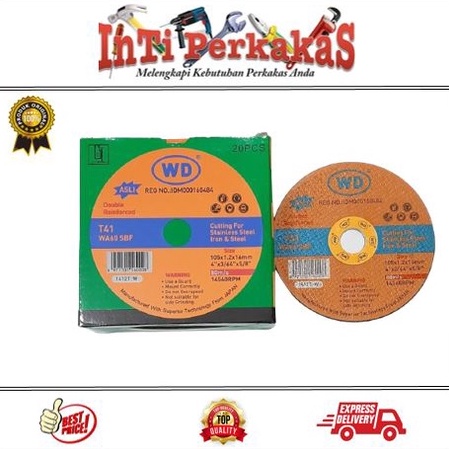 OF MATA GERINDA POTONG BESI ALAT PERTUKANGAN BATU POTONG GERINDA ISI 20 PCS / GURINDA BESI WD 4" / C