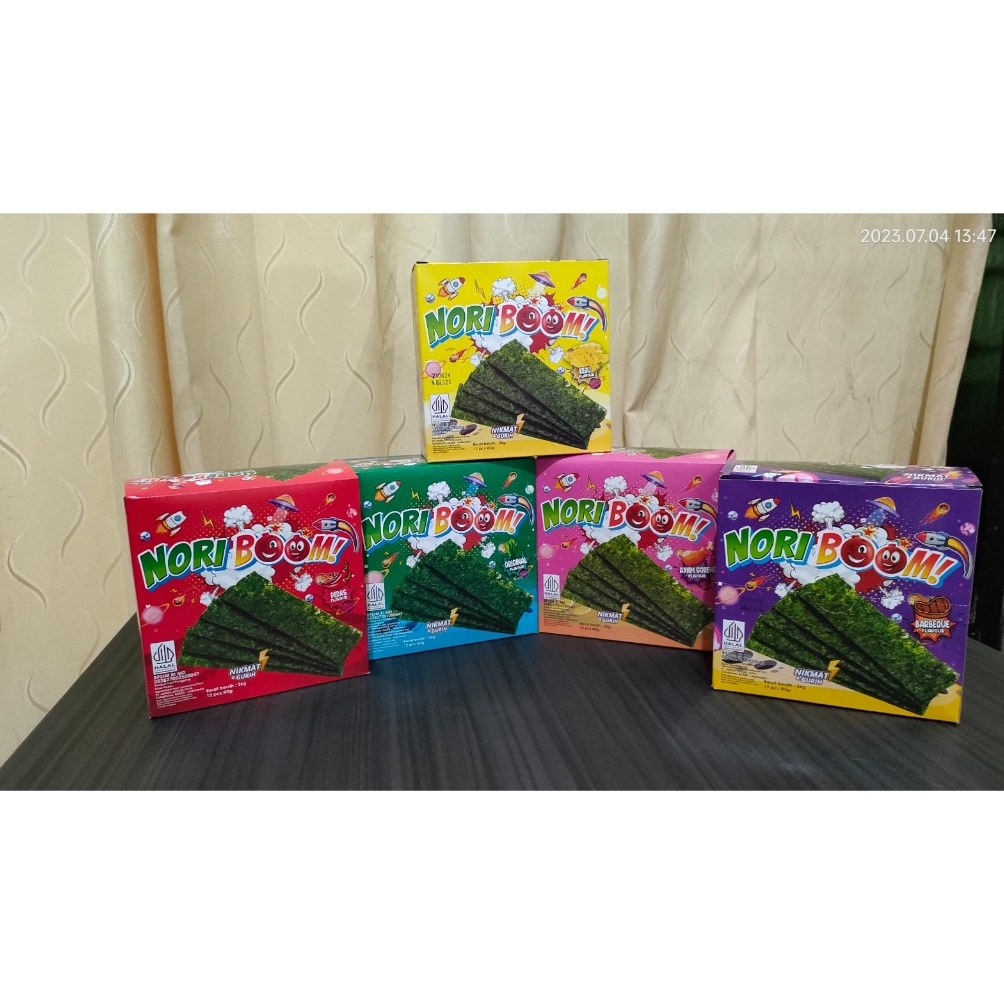 

Kemasan Baru.. Nori Boom Rumput laut 3 rasa 0WK