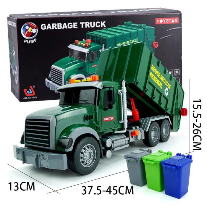 MUST HAVE MAINAN ANAK PREMIUM QUALITY GARBAGE TRUCK TRUK SAMPAH TERLARIS