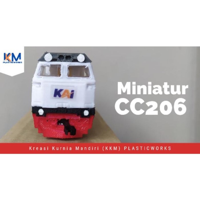 DISKON SPESIAL MINIATUR KERETA API LOKOMOTIF CC206 SKALA 1:76 TERBARU