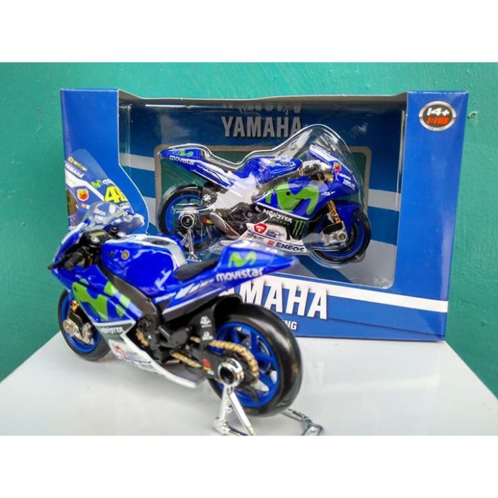 MUST HAVE TERLARIS MINIATUR MOTOGP VALENTINO ROSSI 2016 MAINAN DIECAST MOTOR TERBARU