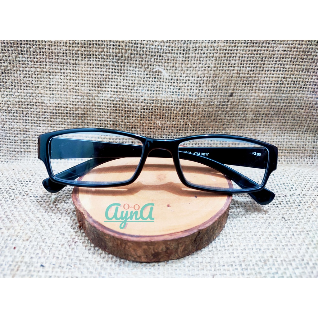 AT317 - Kacamata Baca Plus Super Auto Fokus Model Kotak Bahan Plastik kokoh,Ringan | Wanita Pria ( U