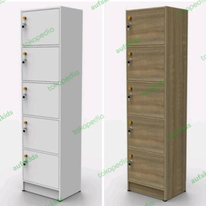 

Promo Aufa Lemari Locker Loker 5 Pintu Kunci Rak Susun Tingkat Kayu Kantor Bestq