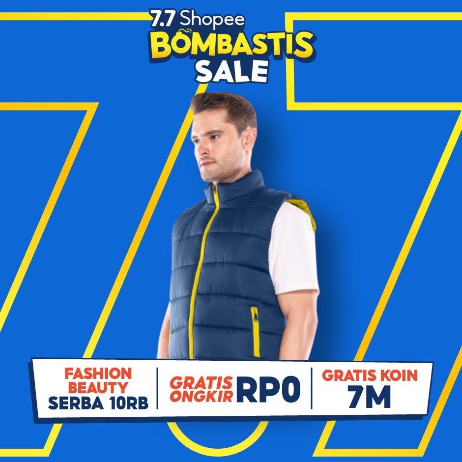 Terbatas Brillant - Sloth (3) Rompi Pria Dewasa Sleting Kuning Oren Yellow Orange Ukuran Size M L XL