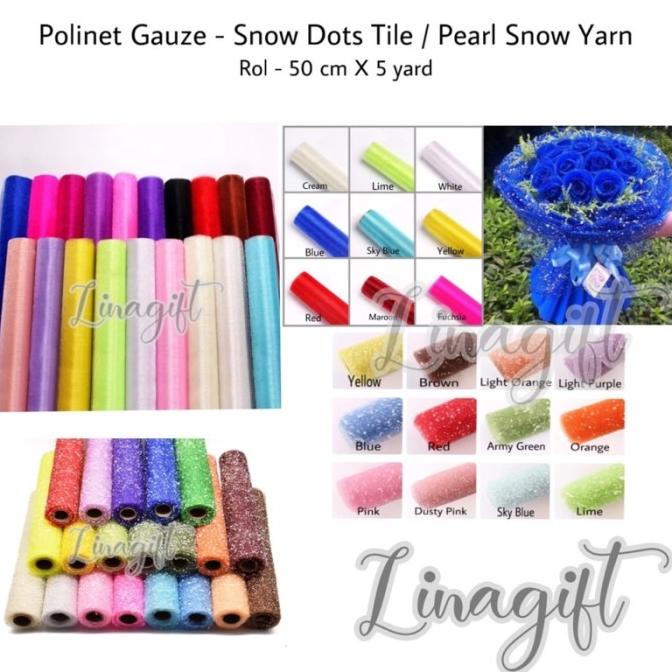 

6.6 Flower Wrapping Rol (Rol-5Yard) Kain Tile Salju/ Zig Zag/ Kertas Bunga