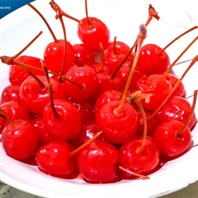 

Terbaru Ceri Merah/Cherry Tangkai/Hiasan Kue/