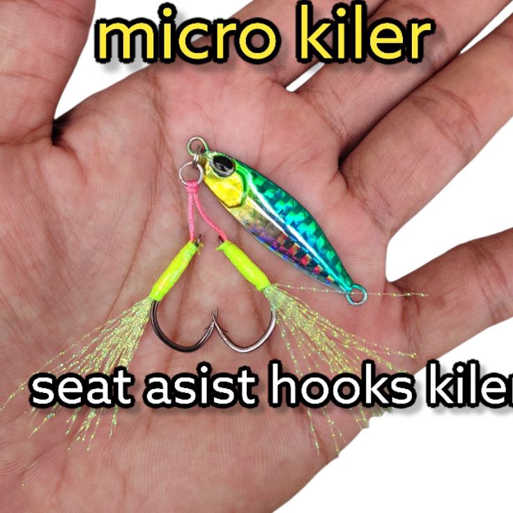 LDHQ6978 Ready Stok  micro jig 10g micro jig 10 gram micro jig 7g micro jig 15g 20g metal jig kiler 