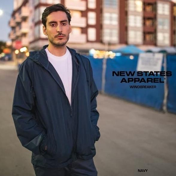 Jaket Windbreaker Pria/Wanita New States Apparel