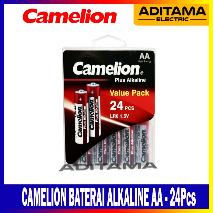 Ready BATERAI ALKALINE CAMELION AA / BATTERY CAMELION ALKALINE A2 - 24Pcs