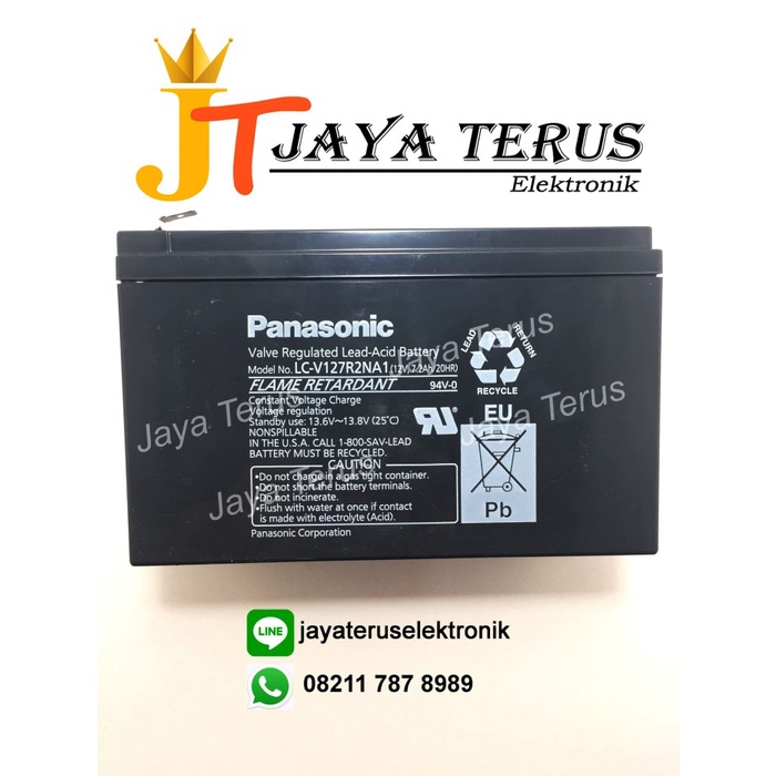 Ready Baterai aki kering 12V 7.2Ah PANASONIC ORI / ASLI