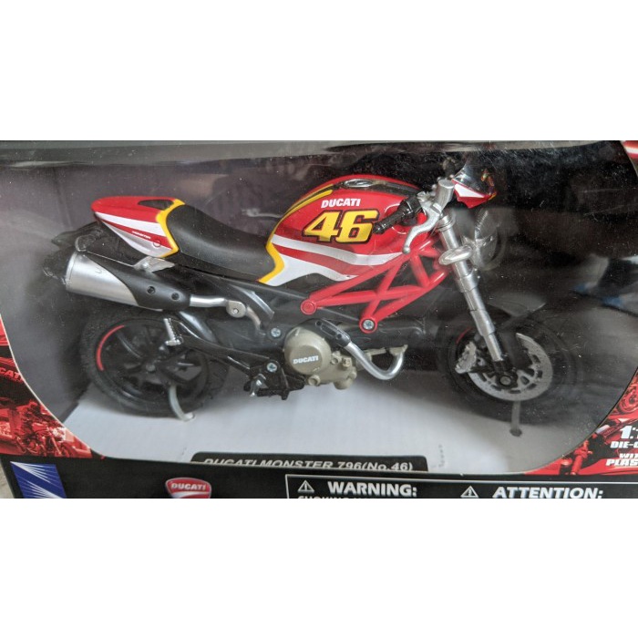 FLASH SALE MAINAN MOTOR DIECAST NEWRAY NEW RAY DUCATI MONSTER 796 46 SKALA 1:12 TERBARU