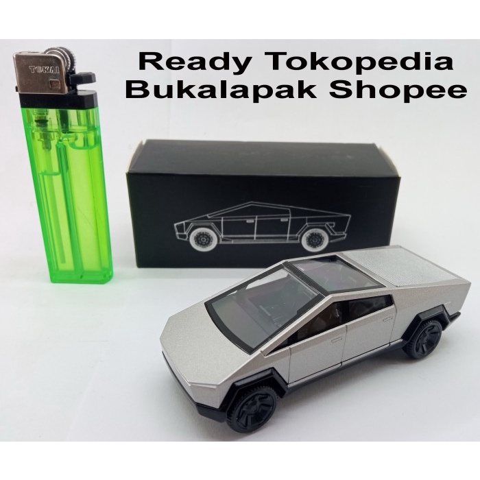 MUST HAVE DIECAST CYBERTRUCK TESLA TRUCK BIB 1/64 TERLARIS
