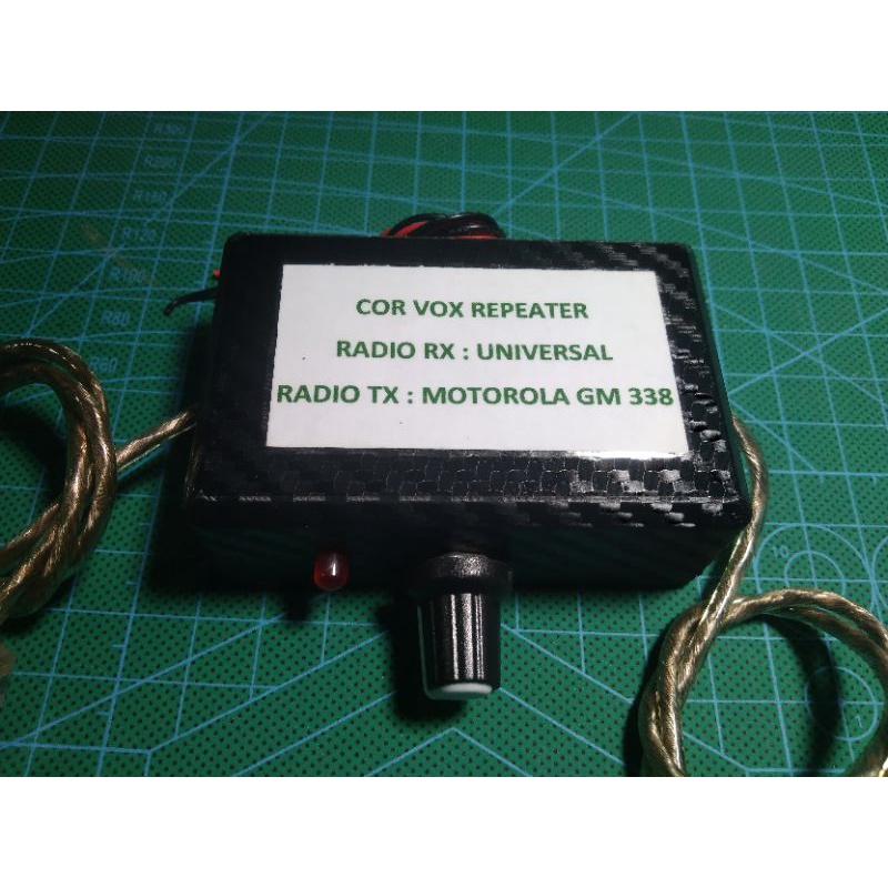 COR VOX REPEATER RIG , RADIO RX UNIVERSAL , RADIO TX MOTOROLA GM 338 JEK DEPAN