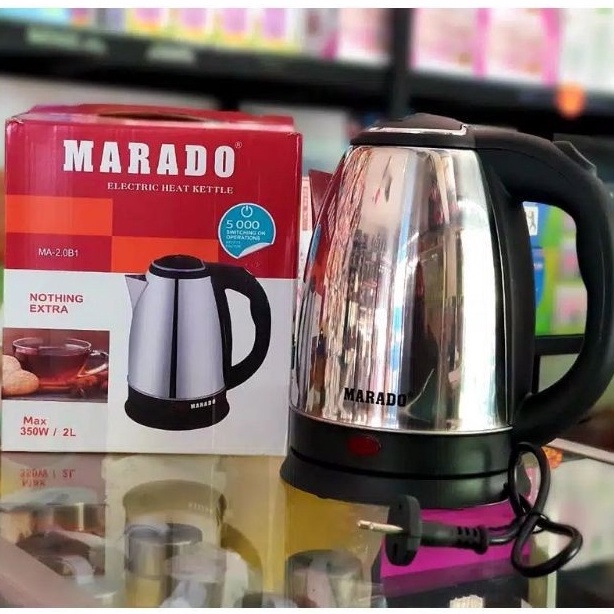 Murah Banget COD Teko Listrik Pemanas Air Kettle Electric Marado 2 Liter Terlaris